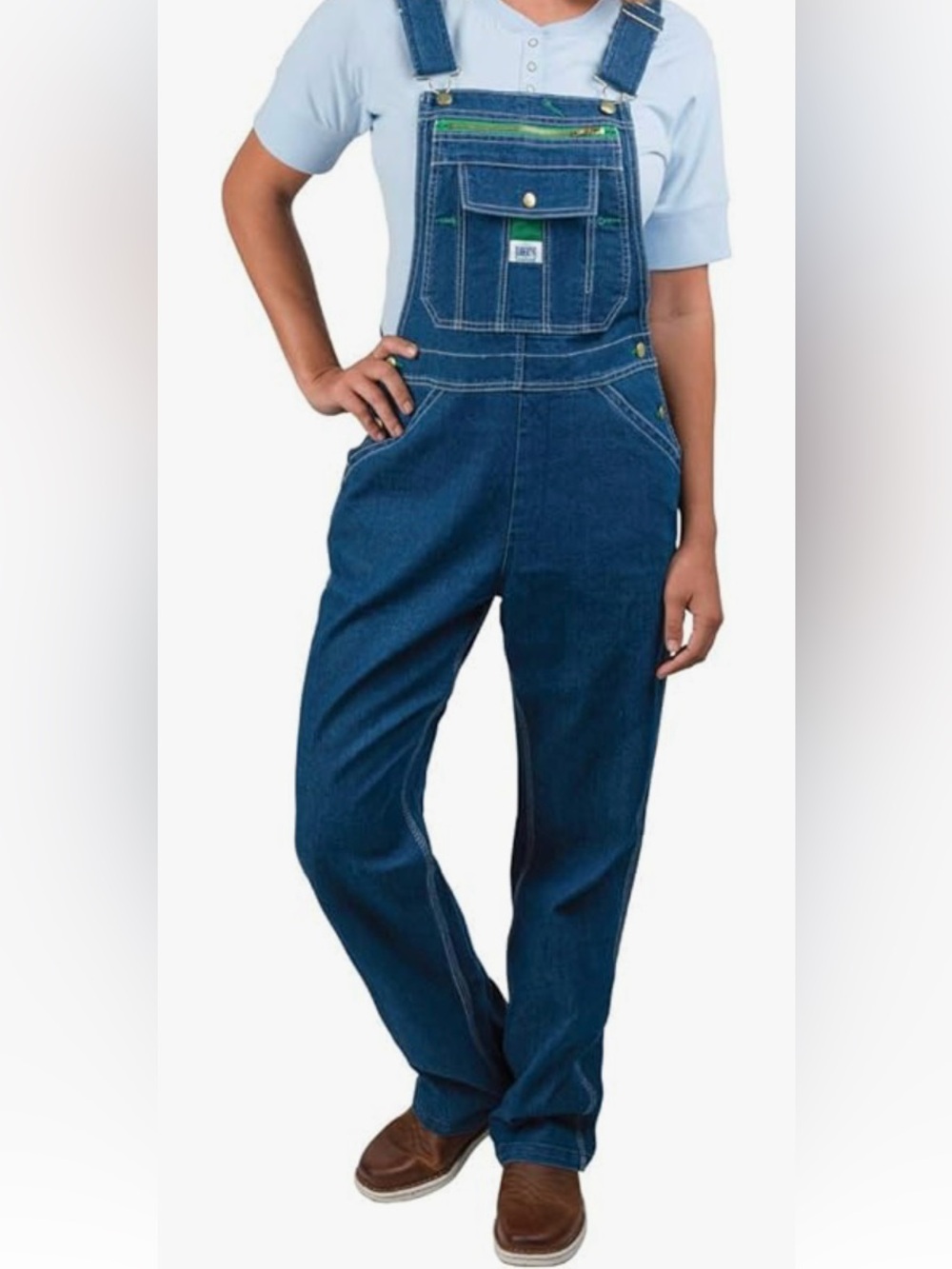 Liberty Women’s  Dark Blue Relaxed Denim Overalls size Large